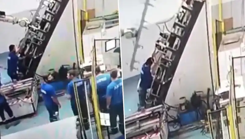 Fabrikada Yaşanan Korkunç Olay: Makine Sırtına Saplandı