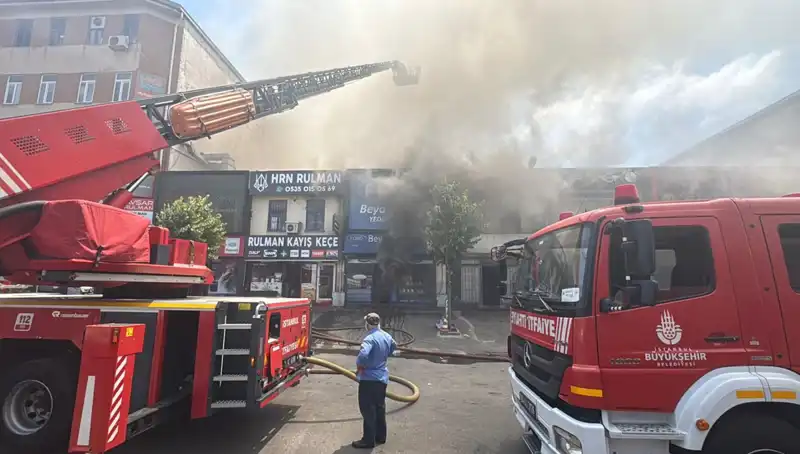 Ümraniye Oto Sanayi Sitesi'nde Tedirgin Edici Yangın Olayı Oldu