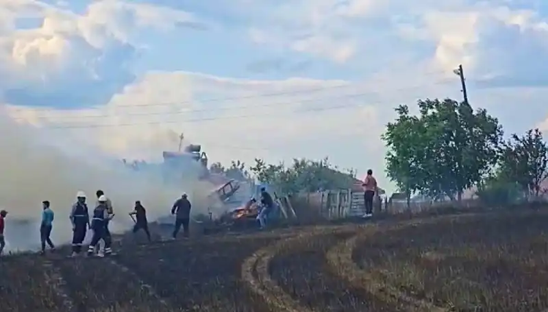 Tarlayı Kundaklayan Şahsı Polis, 96 Saatte Yakayı Ele Geçirdi