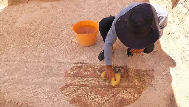 Mardin'de 1500 Yıllık Tarihi Mozaik Keşfi: Tarih Yeniden Gün Yüzüne Çıkıyor